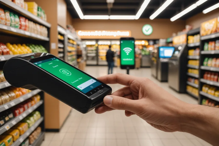 Mobile payment adoption grocery article cover